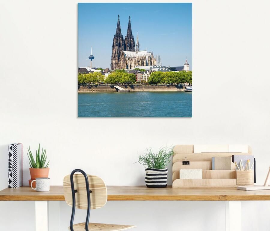Artland Print op glas Keulse domkerk in verschillende maten - Foto 5