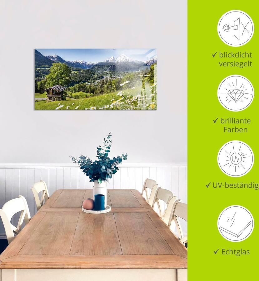 Artland Print op glas Landschap in de Beierse Alpen - Foto 3