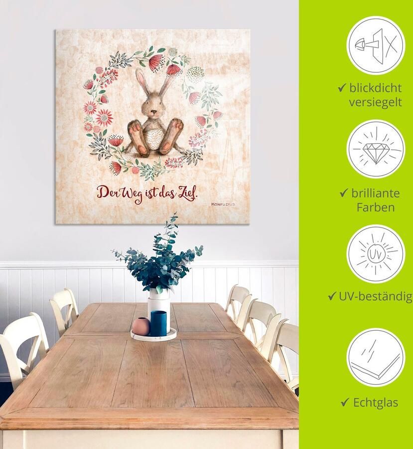 Artland Print op glas Levenswijsheid het doel - Foto 5