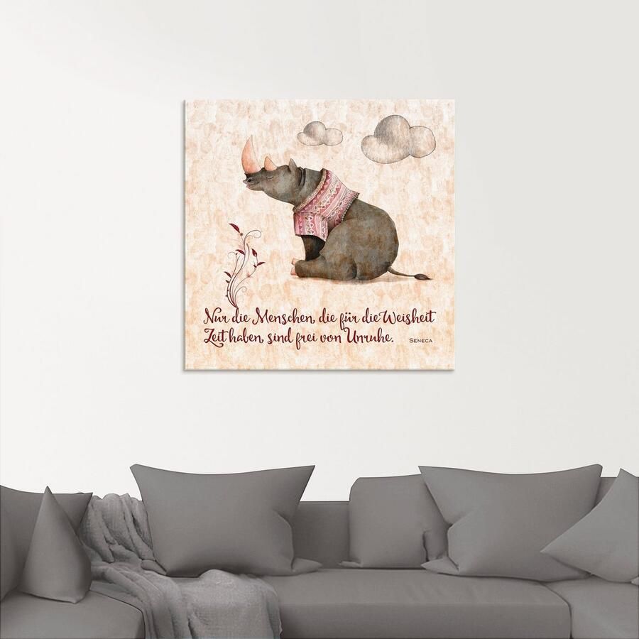 Artland Print op glas Levenswijsheid tijd in verschillende maten - Foto 2