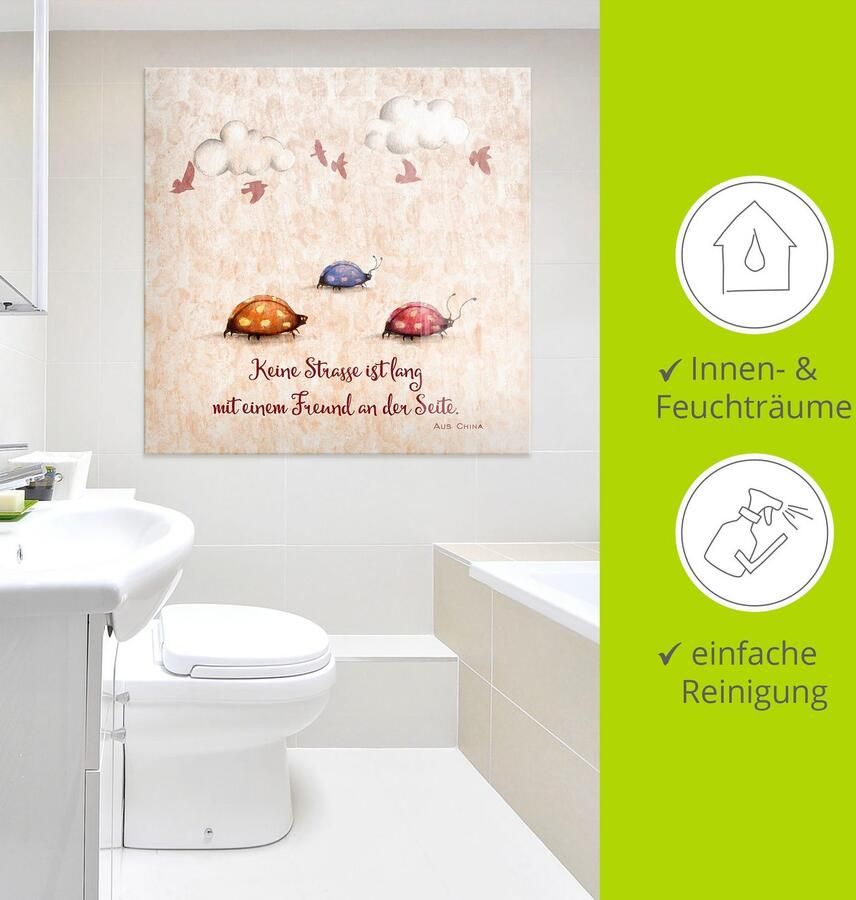 Artland Print op glas Levenswijsheid vrienden - Foto 3