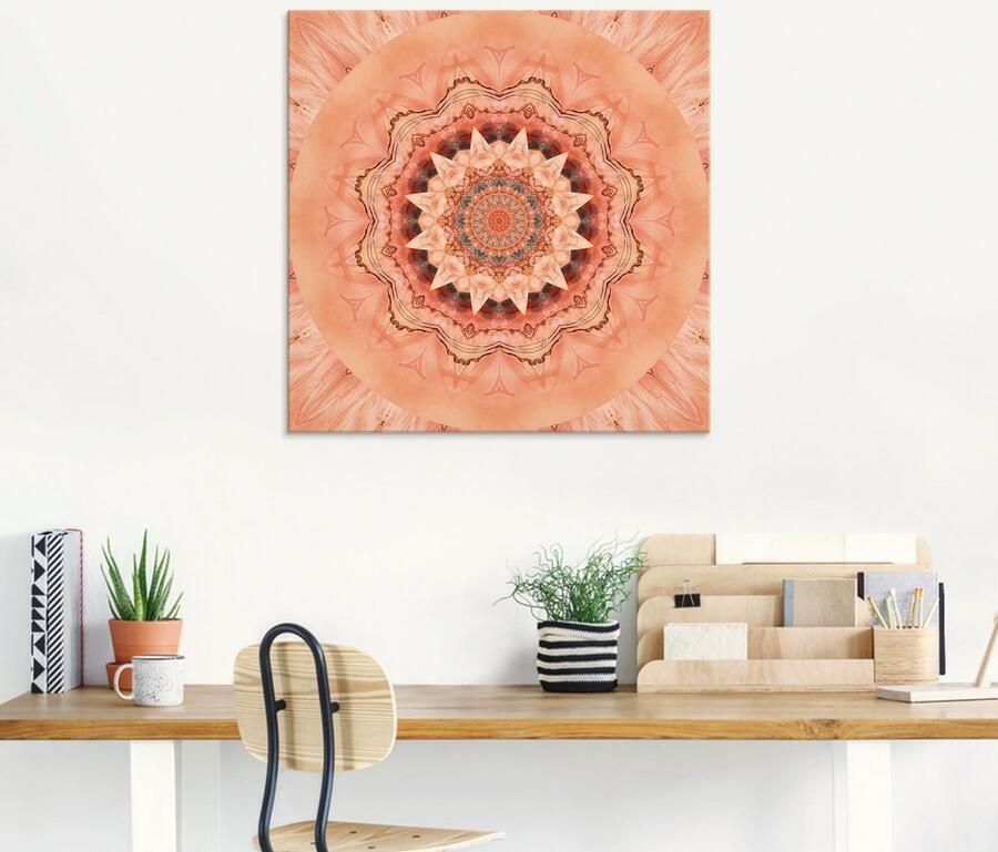 Artland Print op glas Mandala barmhartigheid - Foto 5