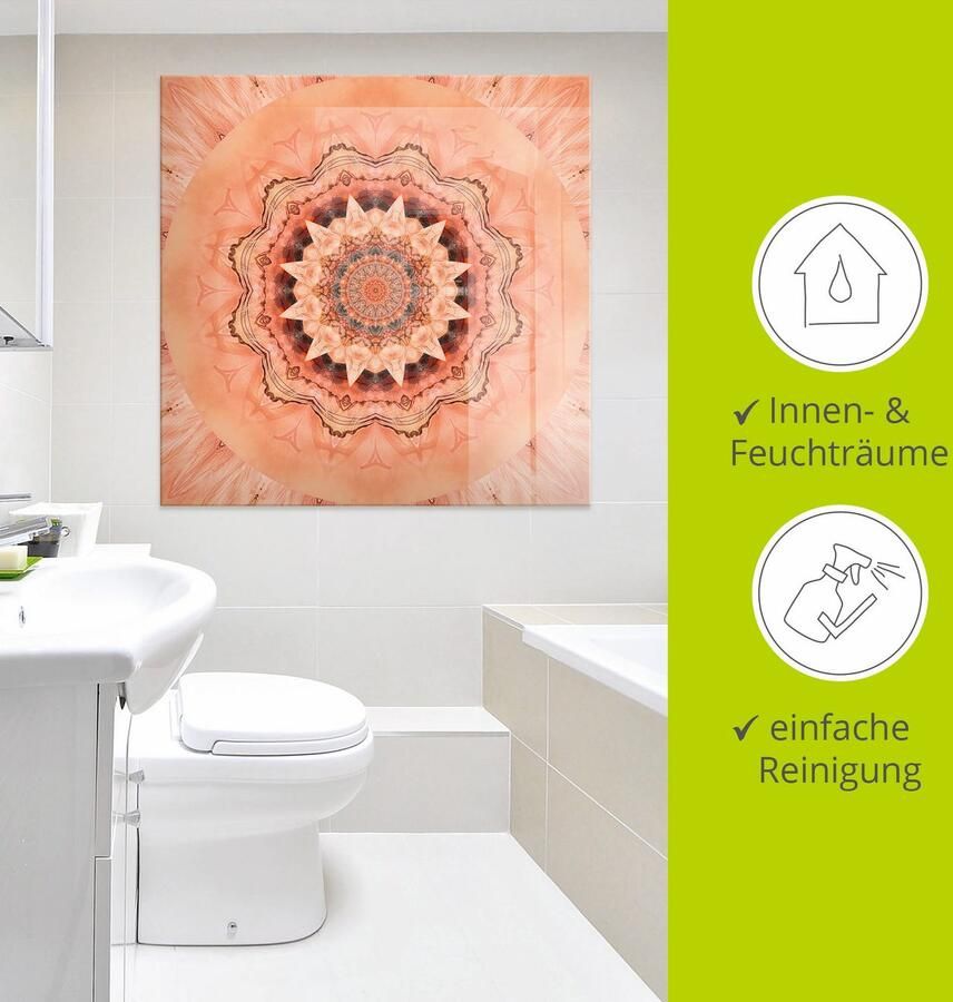 Artland Print op glas Mandala barmhartigheid - Foto 3