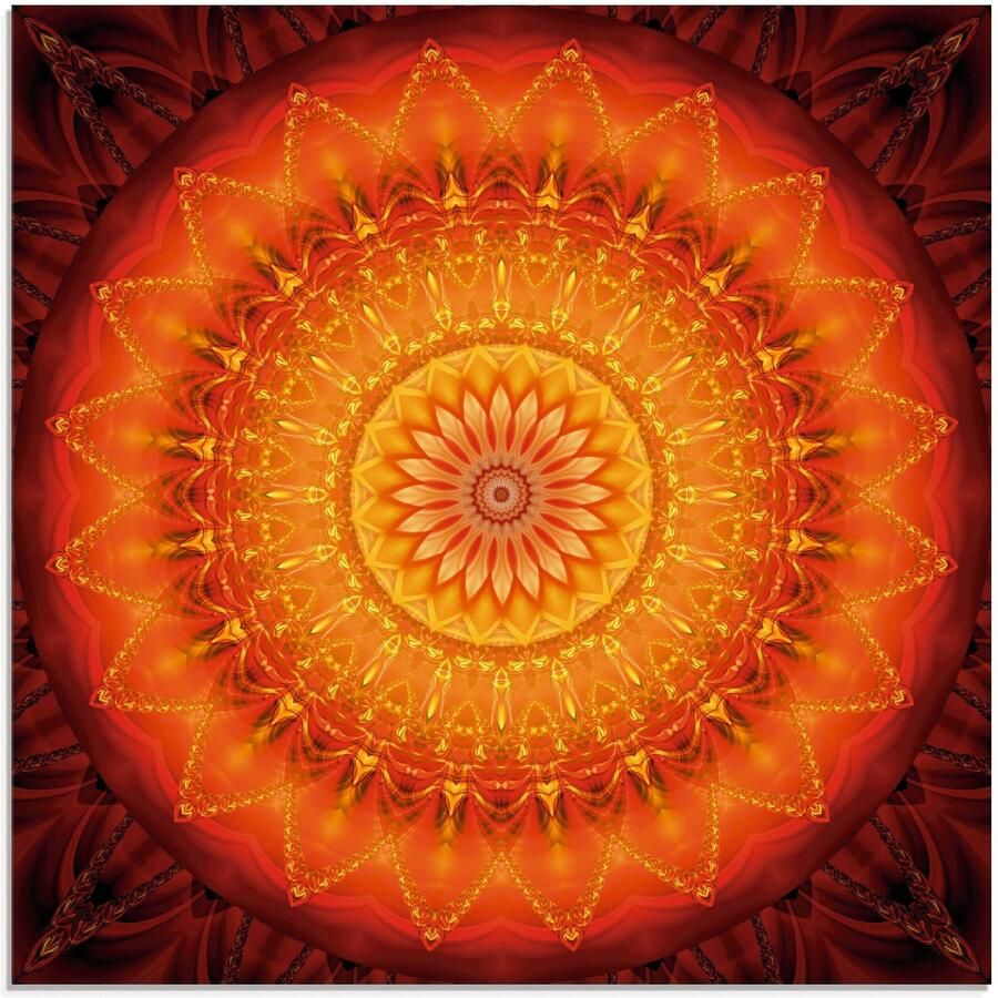 Artland Print op glas Mandala energie 1 in verschillende maten - Foto 6