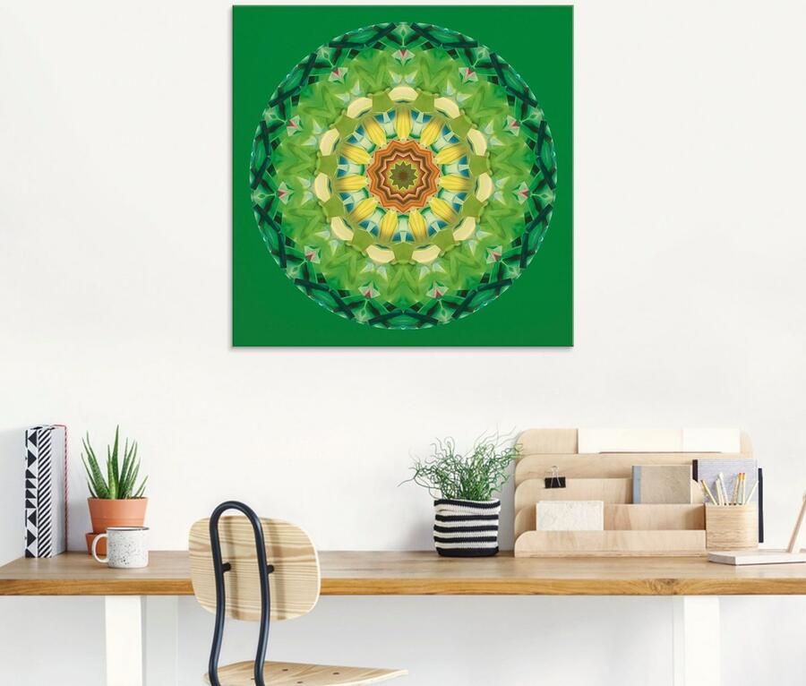 Artland Print op glas Mandala II in verschillende maten - Foto 5