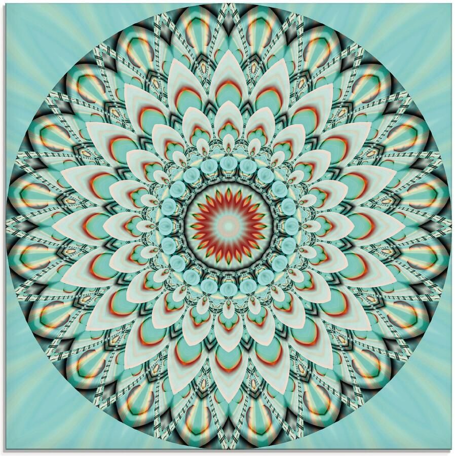 Artland Print op glas Mandala integriteit in verschillende maten - Foto 6
