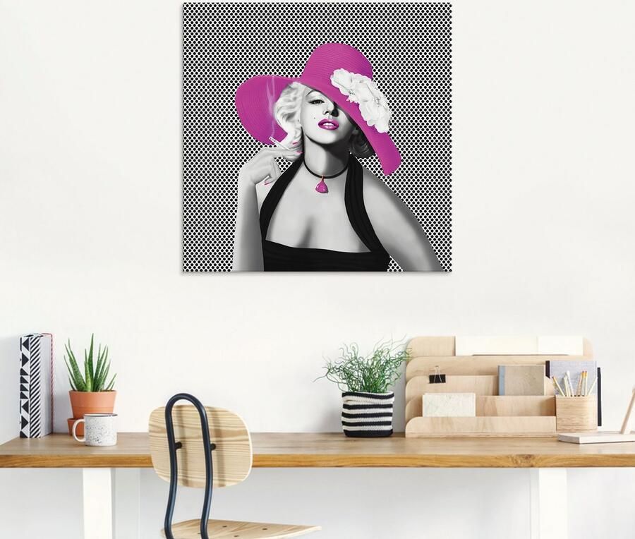 Artland Print op glas Marilyn In popart in verschillende maten - Foto 5