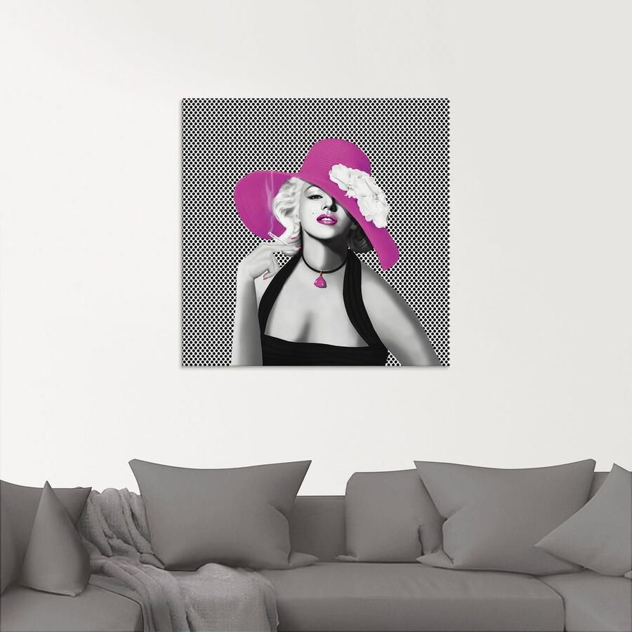 Artland Print op glas Marilyn In popart in verschillende maten