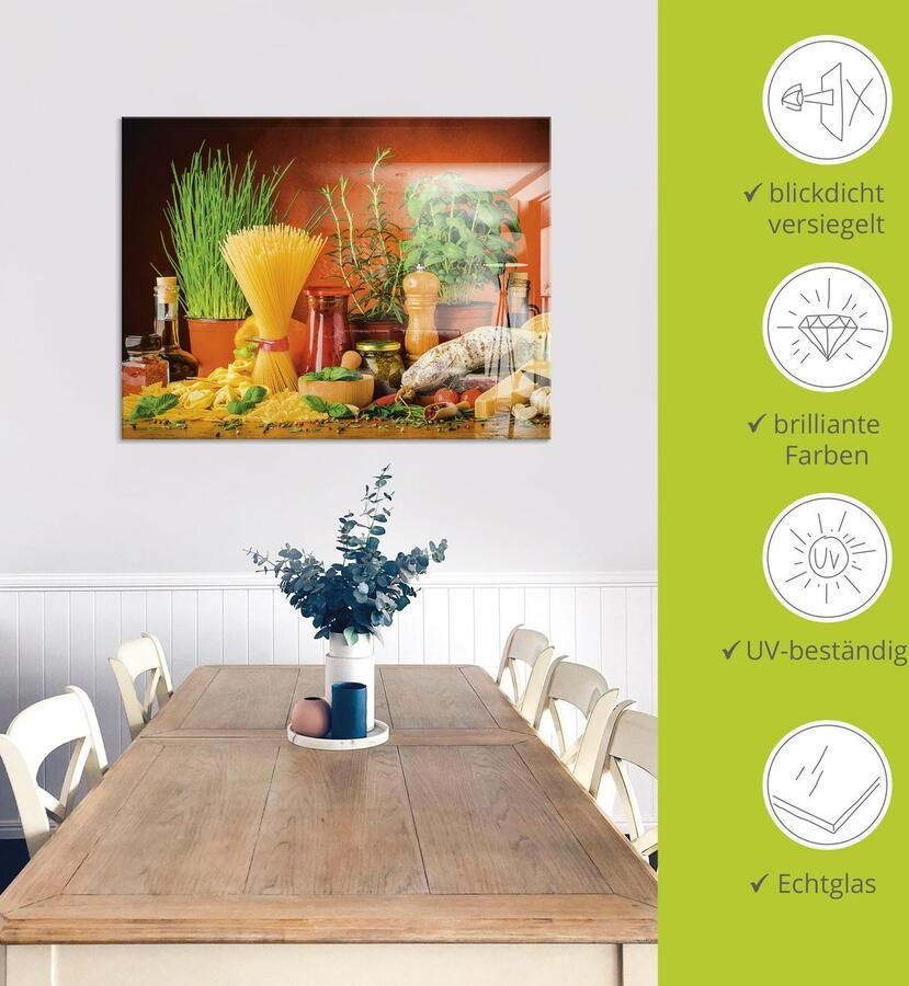 Artland Print op glas Mediterraans en Italiaans eten - Foto 2