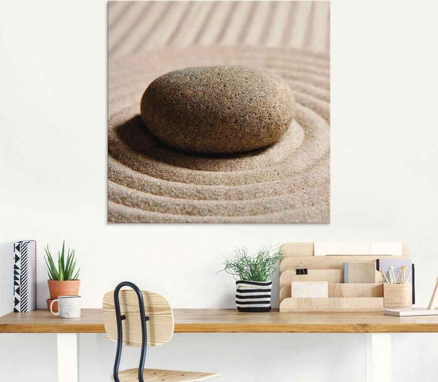 Artland Print op glas Mini zen tuin zand in verschillende maten - Foto 5
