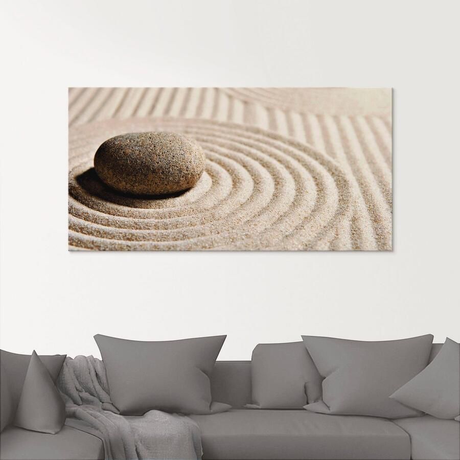Artland Print op glas Mini zen tuin zand in verschillende maten - Foto 2