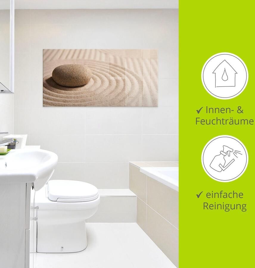 Artland Print op glas Mini zen tuin zand in verschillende maten - Foto 2