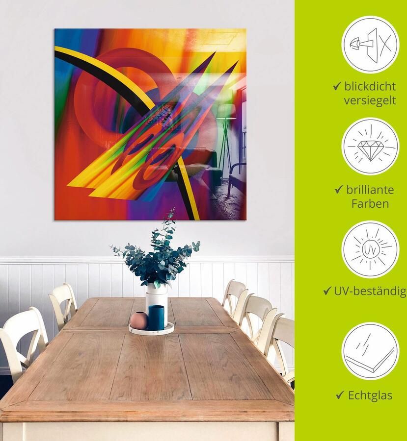 Artland Print op glas Modern multicolour in verschillende maten - Foto 4