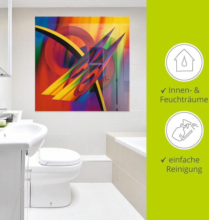 Artland Print op glas Modern multicolour in verschillende maten - Foto 3