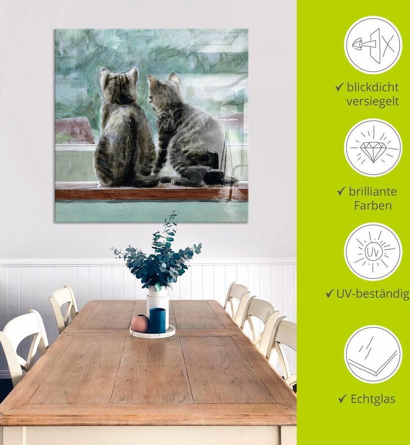 Artland Print op glas Mooi uitzicht in verschillende maten - Foto 5