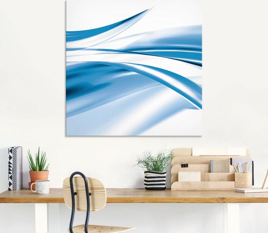 Artland Print op glas Mooie golf abstract in verschillende maten - Foto 5
