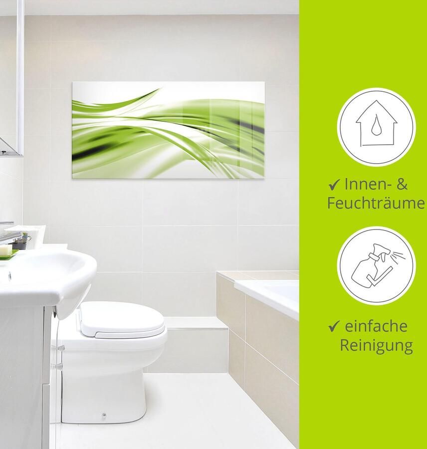 Artland Print op glas Mooie golf abstract in verschillende maten - Foto 2