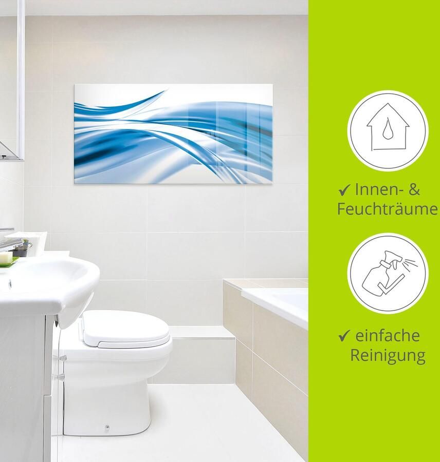 Artland Print op glas Mooie golf abstract in verschillende maten - Foto 2