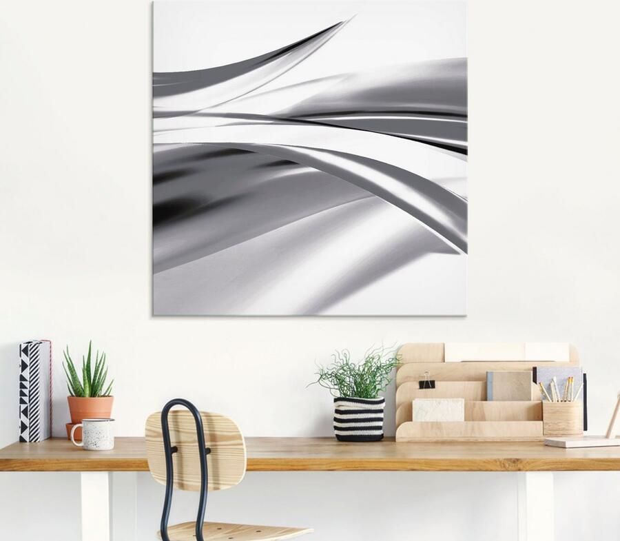 Artland Print op glas Mooie golf abstract in verschillende maten - Foto 5