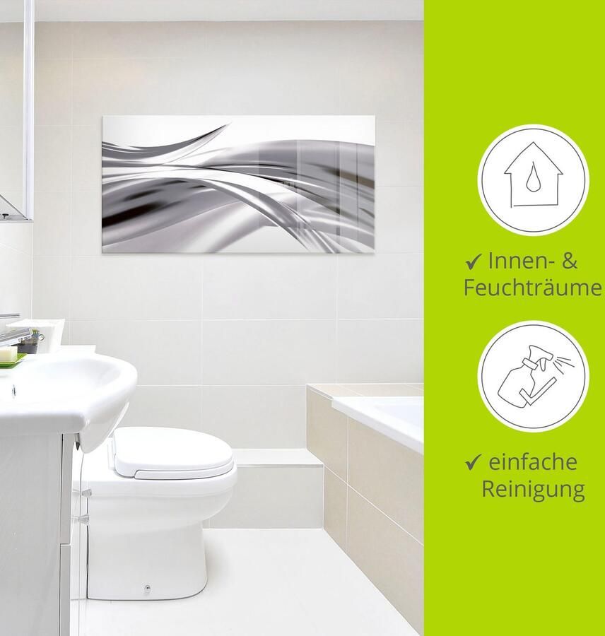 Artland Print op glas Mooie golf abstract in verschillende maten - Foto 2