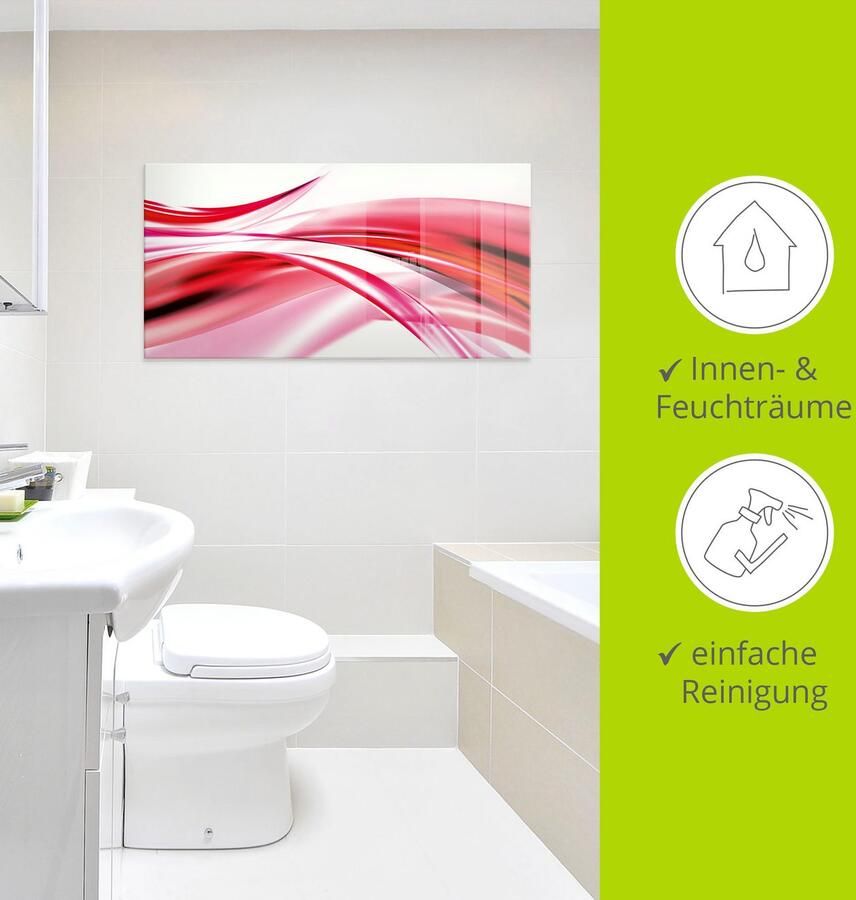 Artland Print op glas Mooie golf abstract in verschillende maten - Foto 2