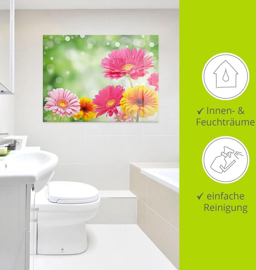 Artland Print op glas Natuurlijke romantiek Gerberas - Foto 2