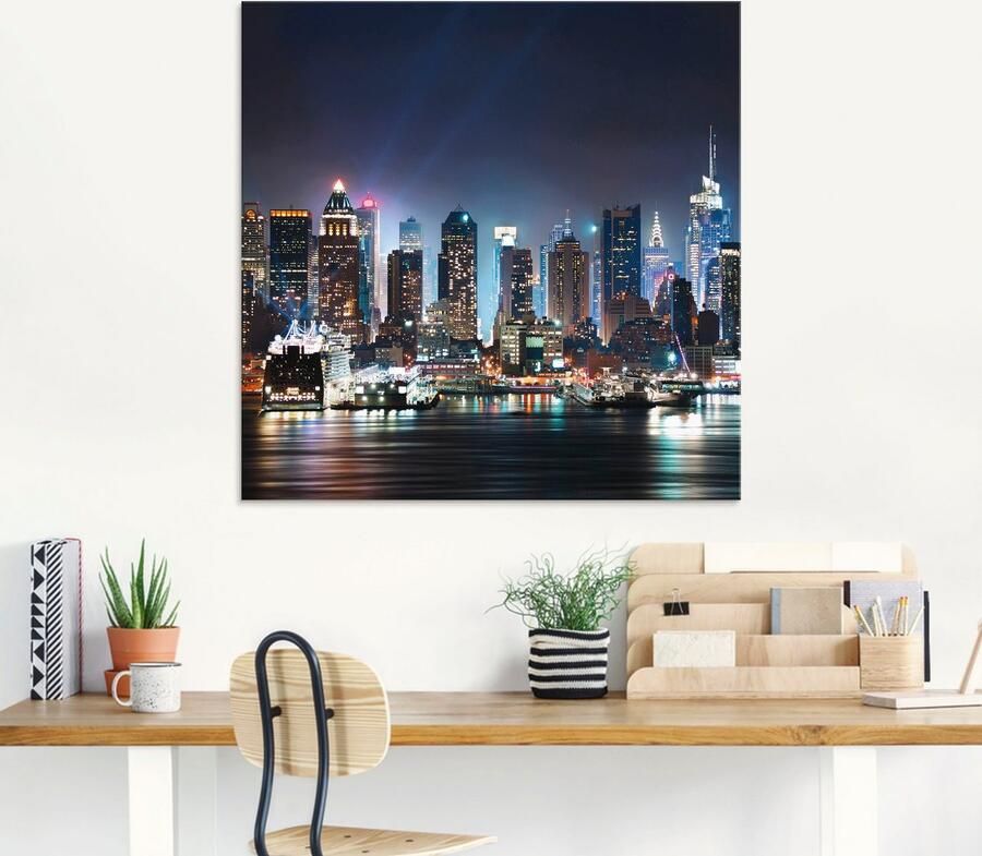 Artland Print op glas New York City Times Square - Foto 4