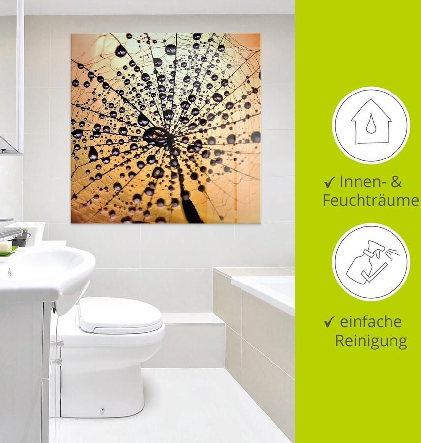 Artland Print op glas Pluizenbol druppelvanger - Foto 3