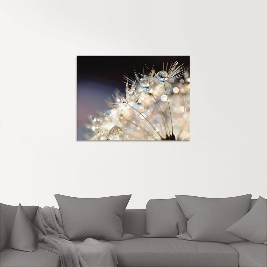 Artland Print op glas Pluizenbol fantasie in verschillende maten - Foto 2