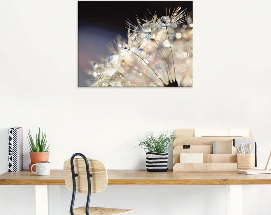 Artland Print op glas Pluizenbol fantasie in verschillende maten - Foto 6