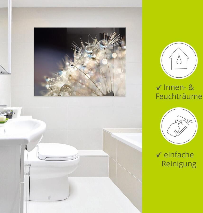 Artland Print op glas Pluizenbol fantasie in verschillende maten - Foto 4