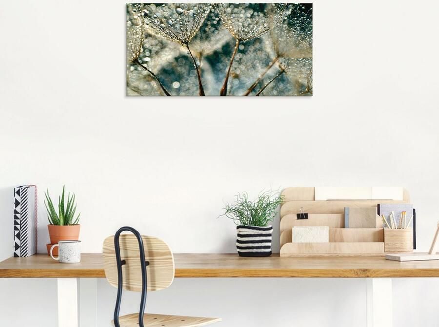 Artland Print op glas Pluizenbol regenbui in verschillende maten - Foto 6