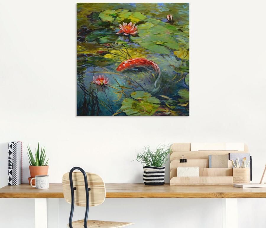 Artland Print op glas Rode koikarper in verschillende maten - Foto 5
