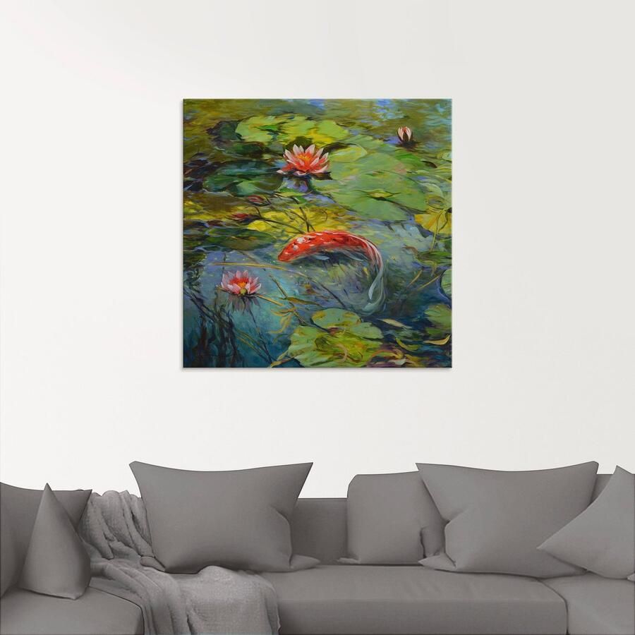 Artland Print op glas Rode koikarper in verschillende maten - Foto 2