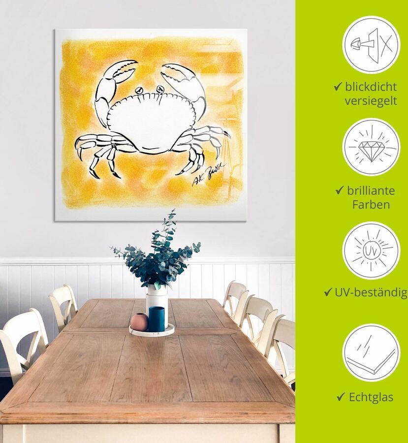 Artland Print op glas Serie sterrenbeeld kreeft - Foto 4