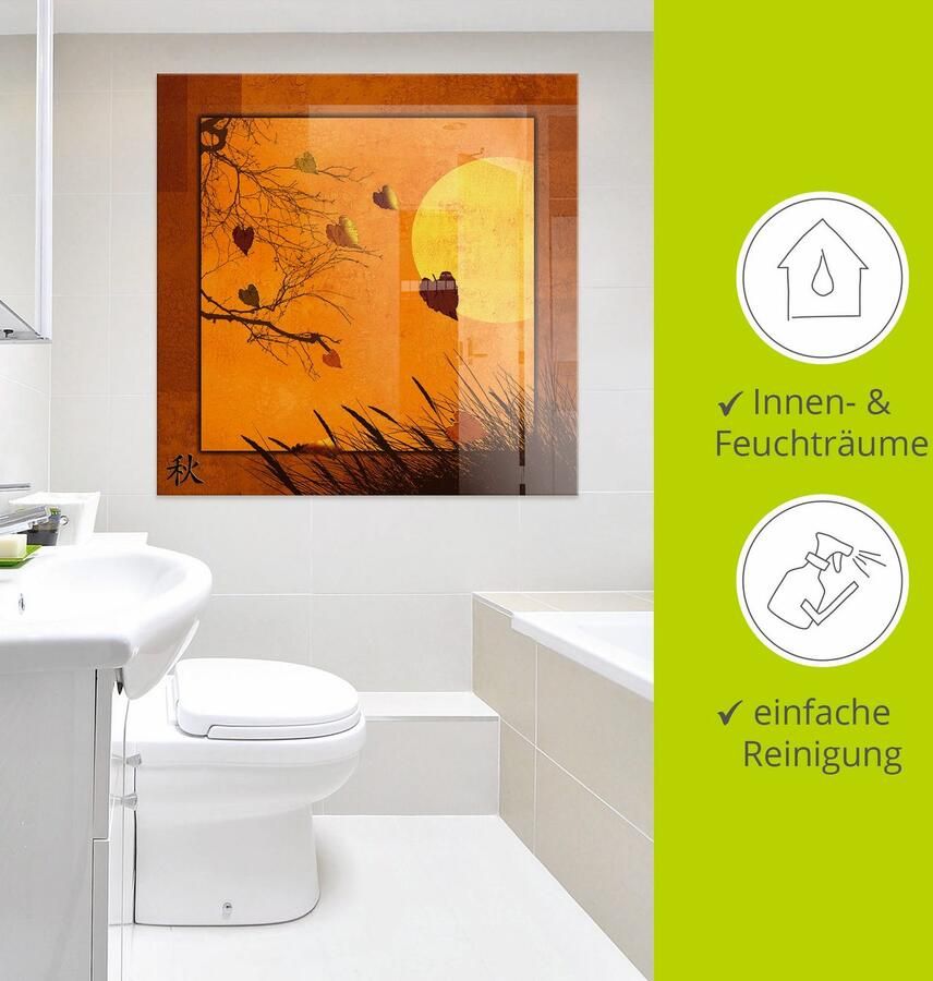 Artland Print op glas Serie vier seizoenen Herfst - Foto 3