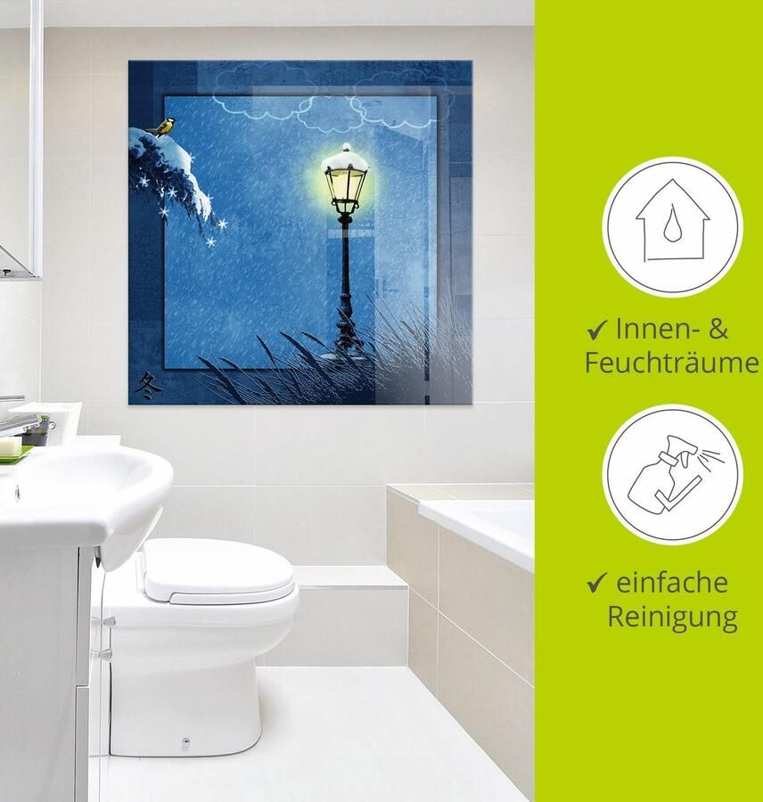 Artland Print op glas Serie vier seizoenen Winter - Foto 3