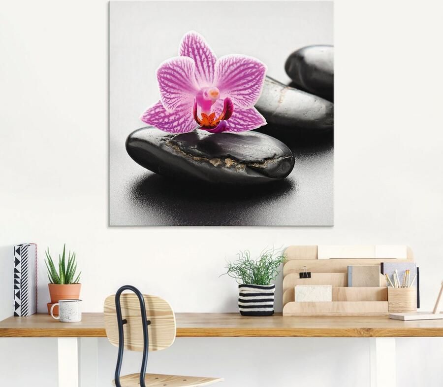 Artland Print op glas Spa-concept met zen stenen en orchidee - Foto 5