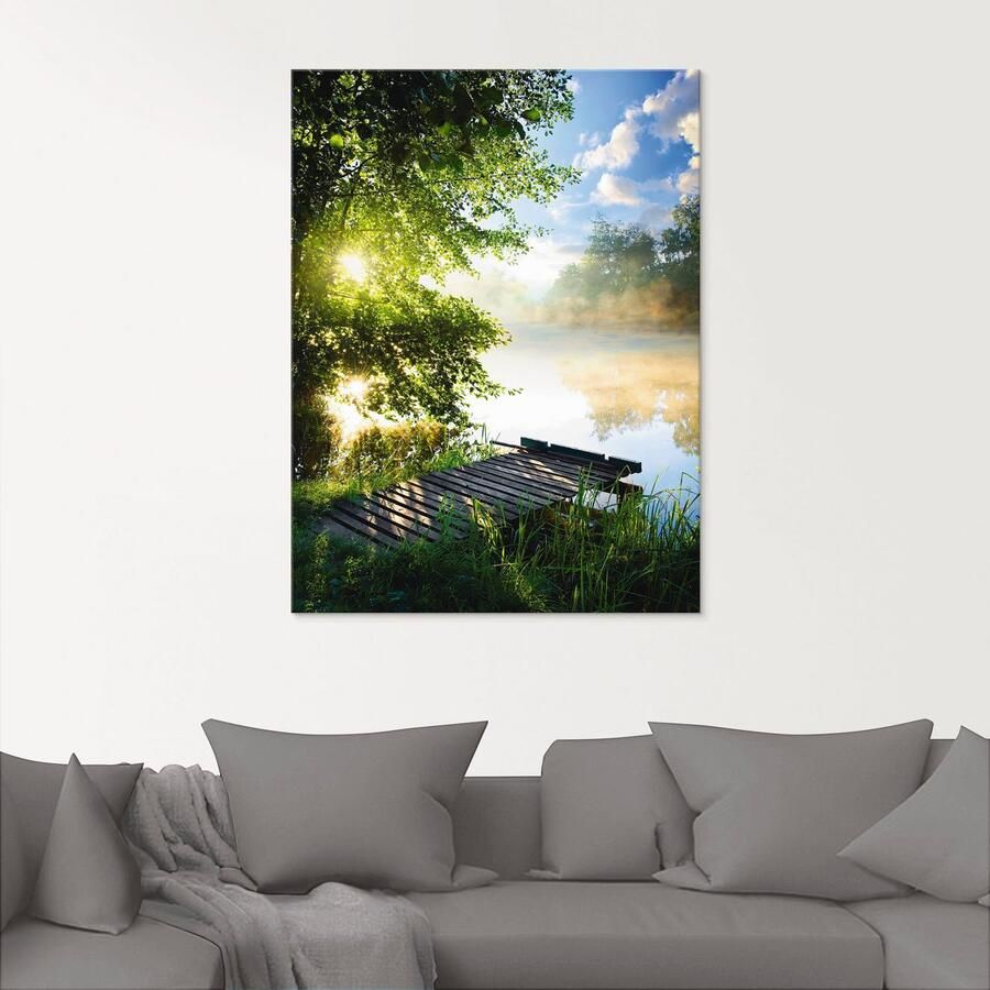 Artland Print op glas Stijger in de ochtend in verschillende maten - Foto 2