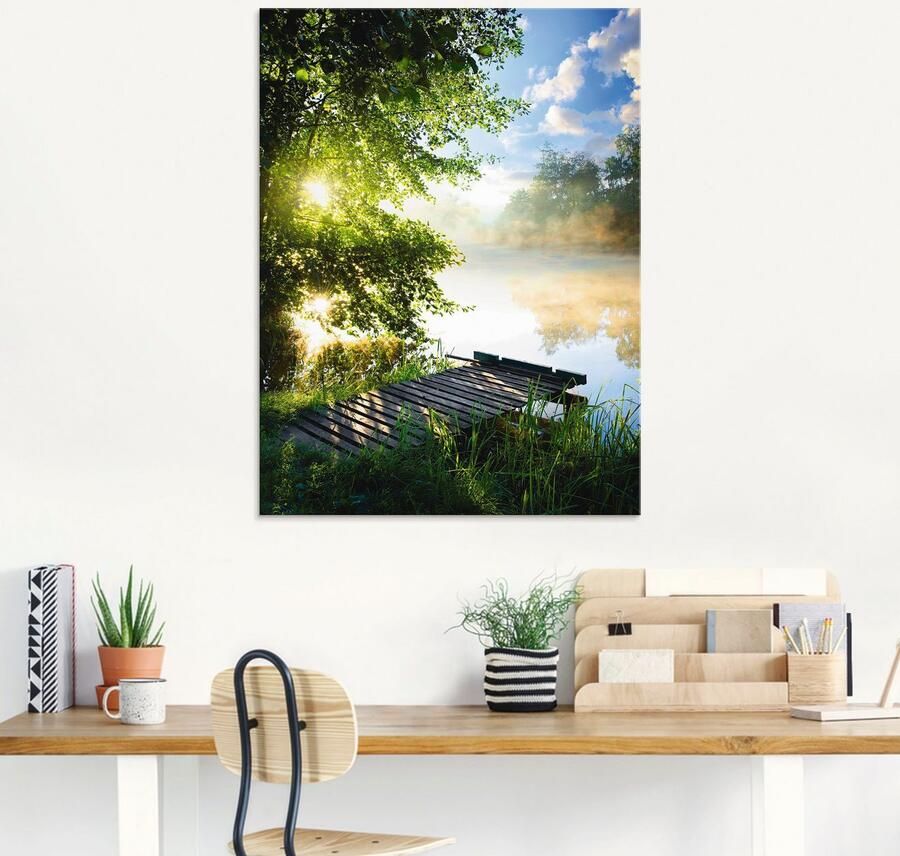 Artland Print op glas Stijger in de ochtend in verschillende maten - Foto 3