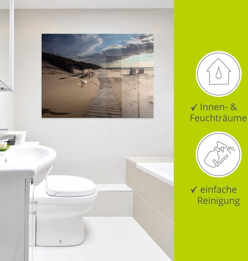 Artland Print op glas Strandimpressies in verschillende maten - Foto 3