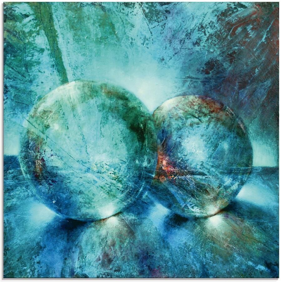 Artland Print op glas Twee blauwe knikkers_ in verschillende maten - Foto 6