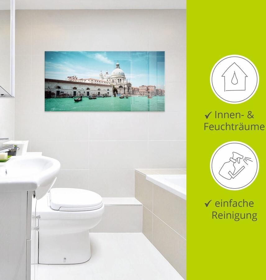 Artland Print op glas Venetië Santa Maria della Salute I - Foto 3