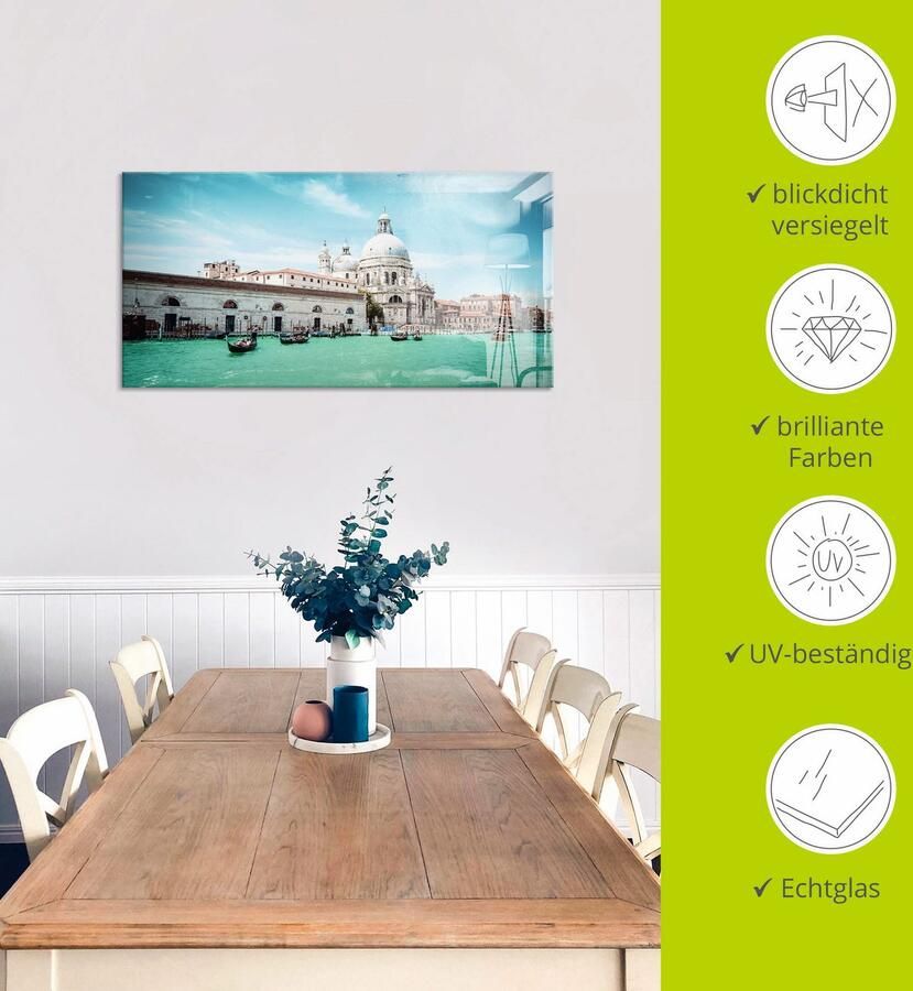 Artland Print op glas Venetië Santa Maria della Salute I - Foto 4