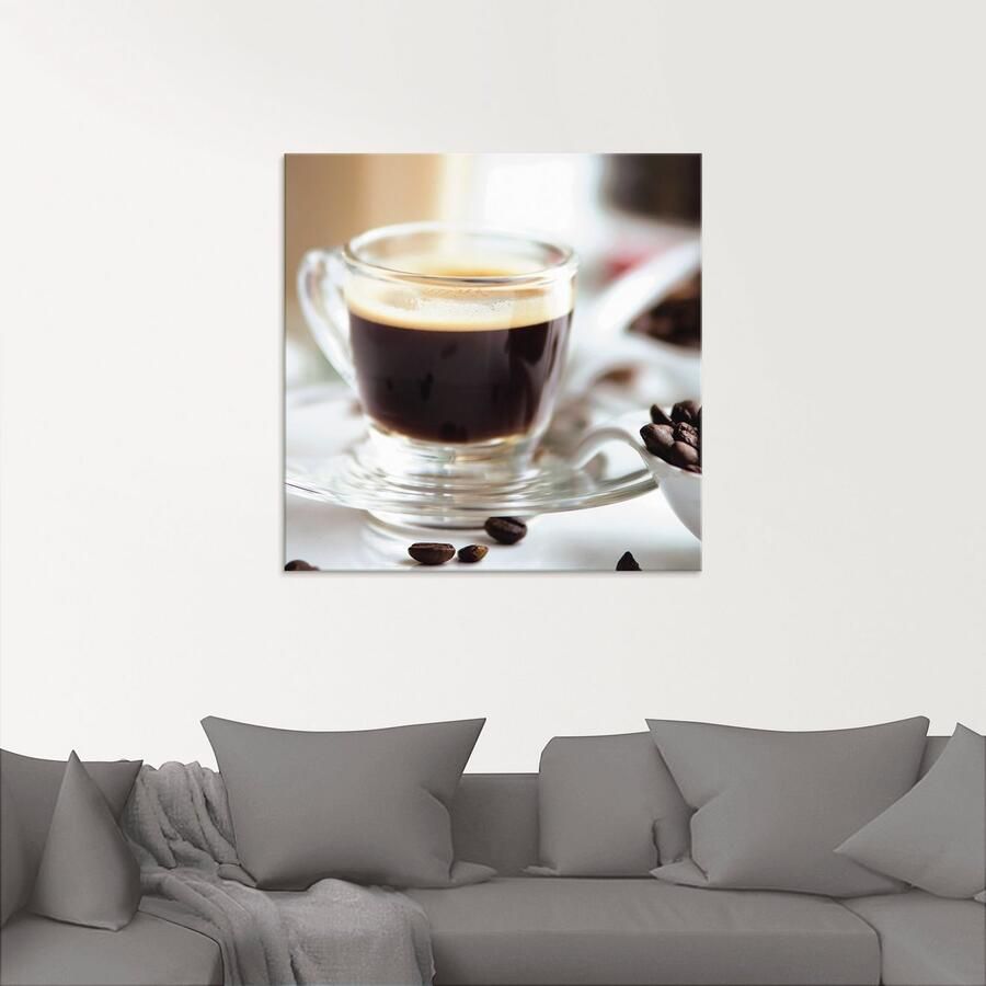 Artland Print op glas Vers espresso genot in verschillende maten - Foto 2