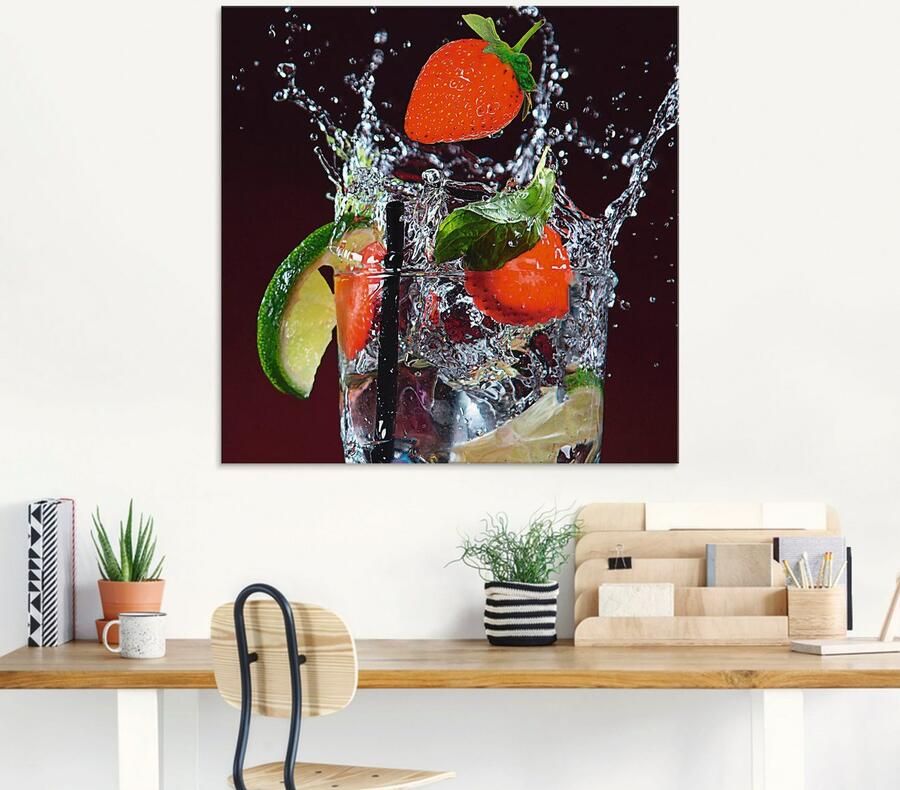 Artland Print op glas Verse fruitcocktail I in verschillende maten - Foto 5