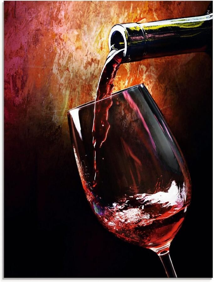 Artland Print op glas Wijn rode wijn in verschillende maten - Foto 5