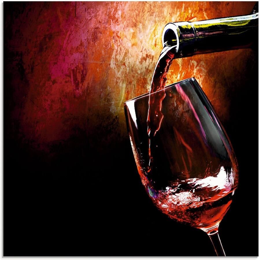 Artland Print op glas Wijn rode wijn in verschillende maten - Foto 2