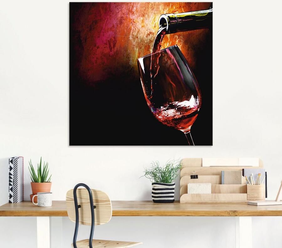 Artland Print op glas Wijn rode wijn in verschillende maten - Foto 6