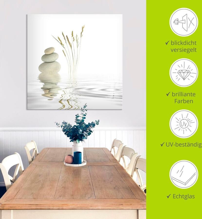 Artland Print op glas Zen vrede in verschillende maten - Foto 2
